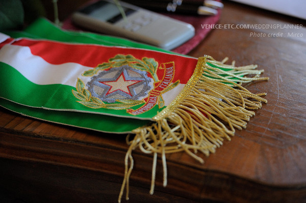 Echarpe de la république italienne.