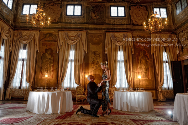 Demande en mariage à Venise