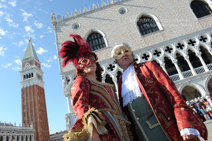 Mariage à Venise en costume