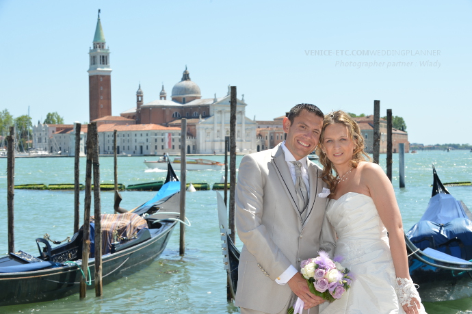 Photo dans un mariage à Venise