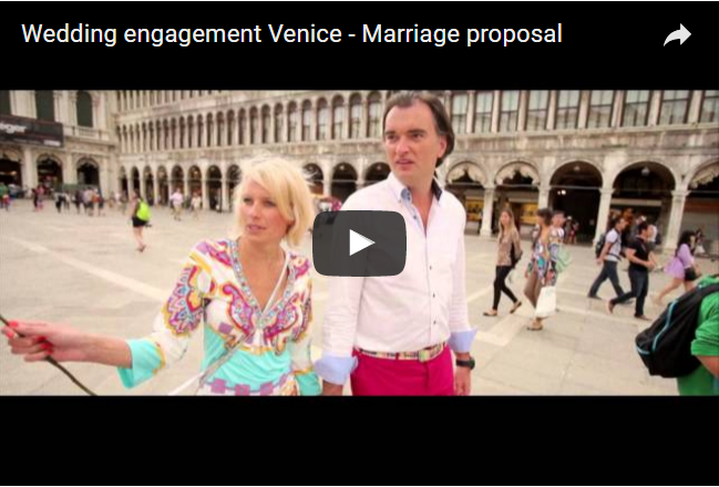 video demande en mariage venise