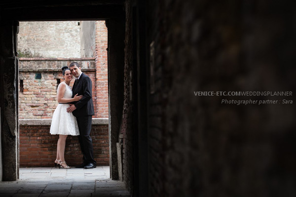 Civil wedding in venice of Alessandre and Jessica 11