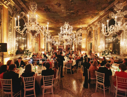Wedding party in luxury Venetian palace